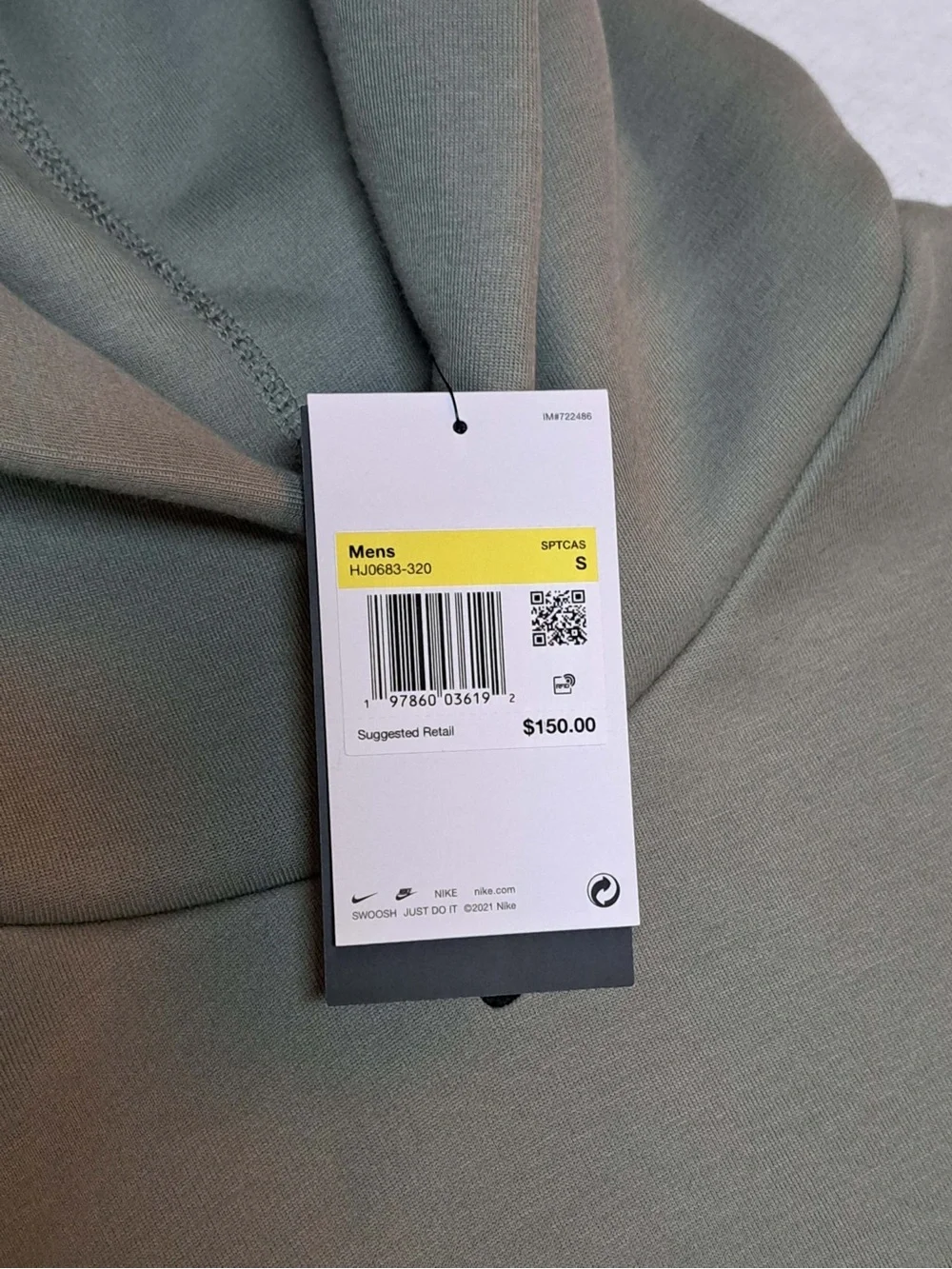 Nike Tech Fleece Oversized Pullover Hoodie - Men's size SMALL